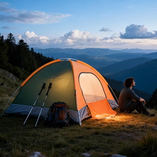 Man automatic pop up tent - man,