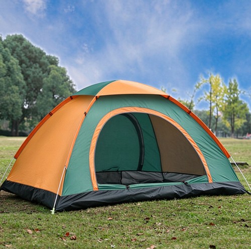 Camping tent man family - camping,