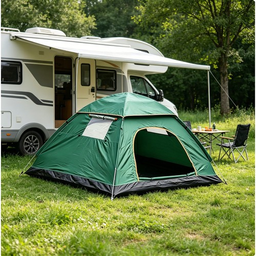 Man pop tent - man, up