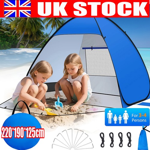 Pop hiking tent - up, man