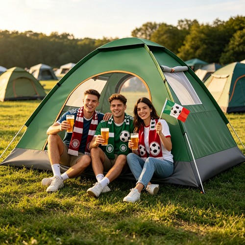 Man automatic camping tent - man,