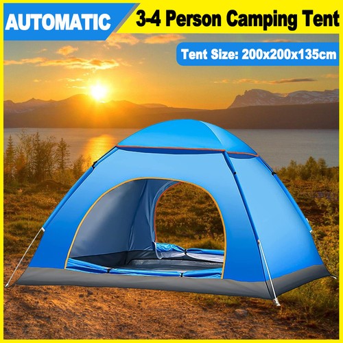 Man person pop up - person, tent